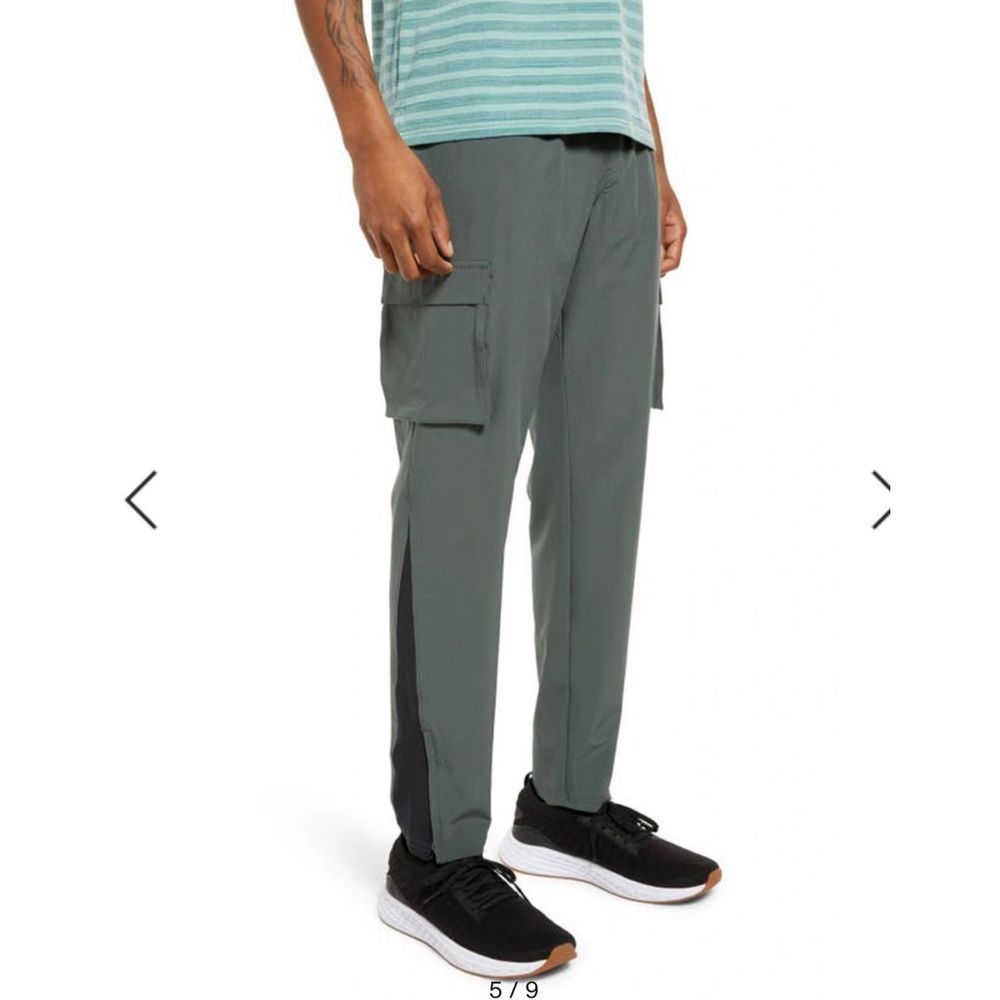 Zella Men's Summit Performance Pants Urban Green Size L